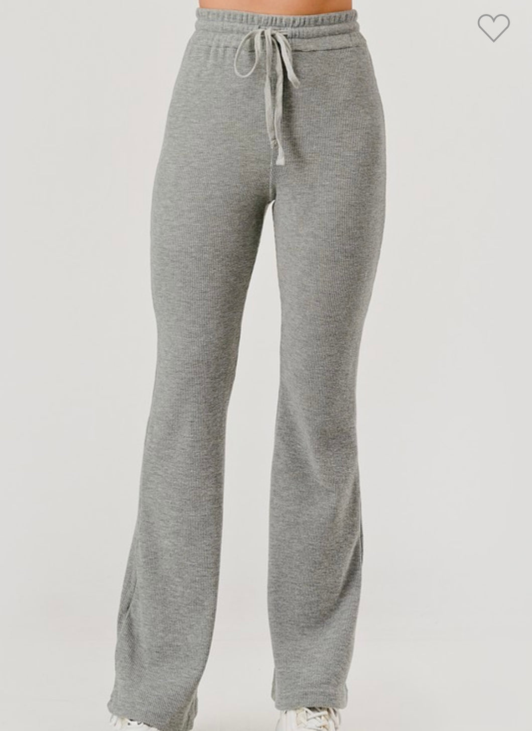 Waffle Knit Lounge - Gray