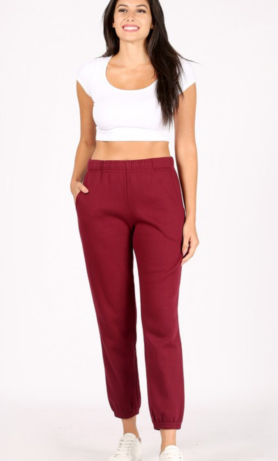 Burgundy Joggers