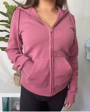 Load image into Gallery viewer, Full Zip Hoodie - Pink Berry
