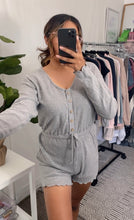 Load image into Gallery viewer, Loungin’ Gray Romper
