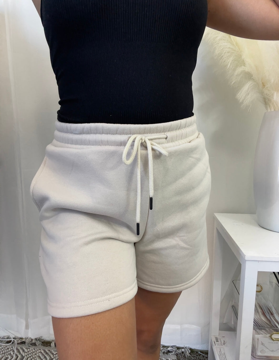 Homebody Lounge Shorts - Bone