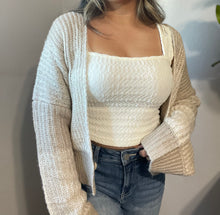 Load image into Gallery viewer, Knit Cream Cardigan
