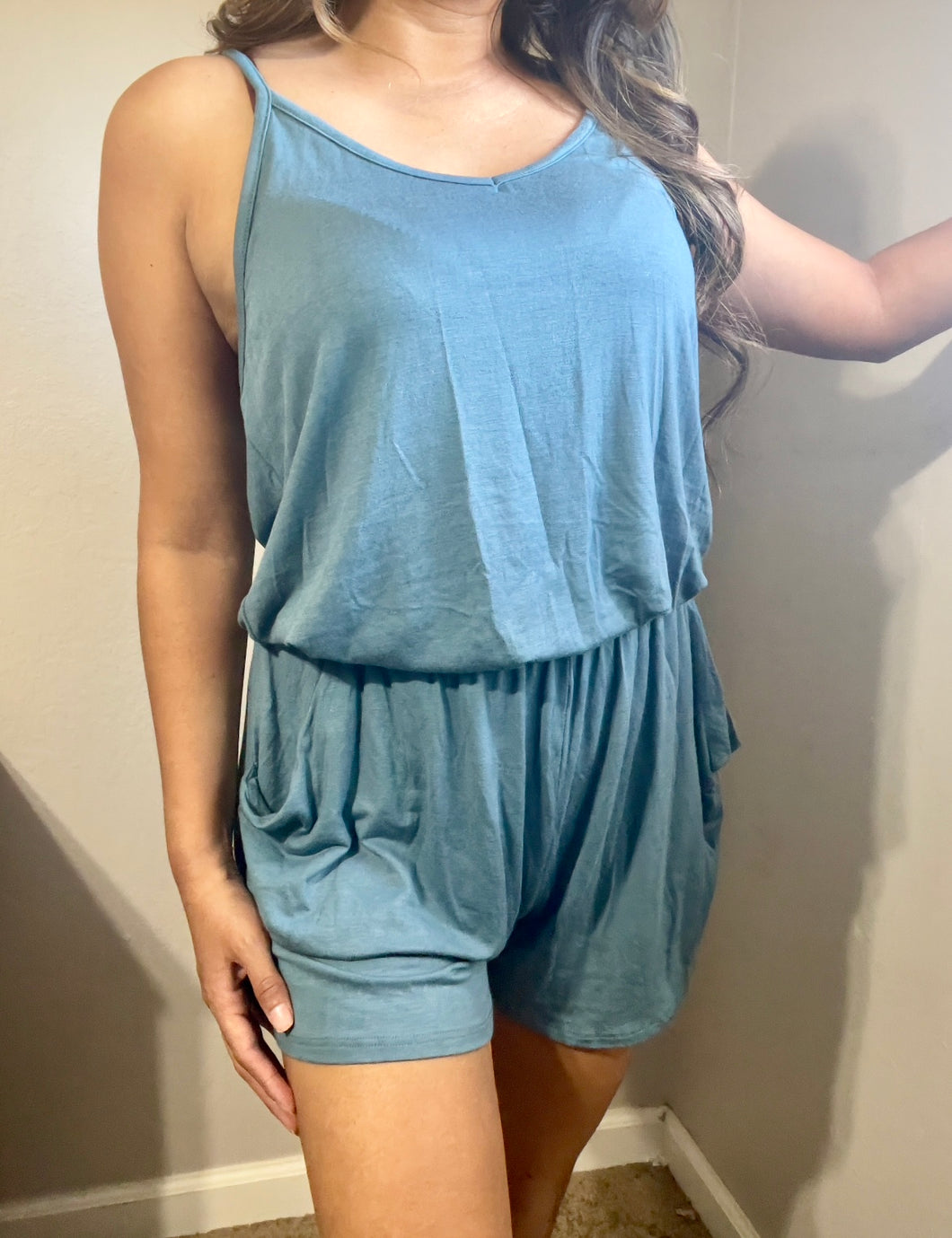 Teal Romper
