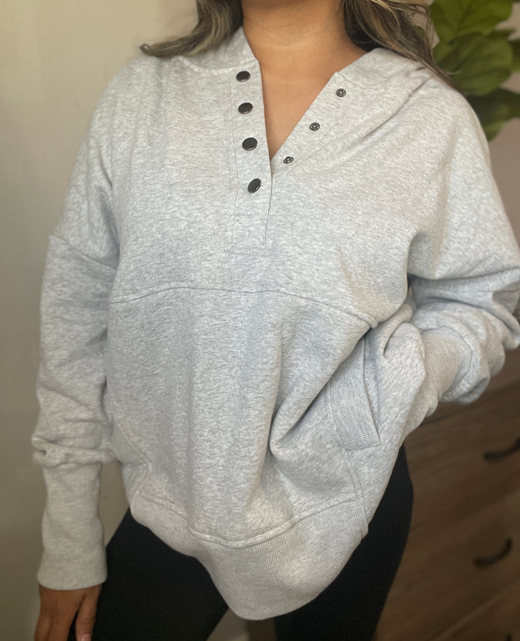 Comfy Fall Hoodie - Gray