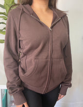 Load image into Gallery viewer, Full Zip Hoodie - Chocolate Brown
