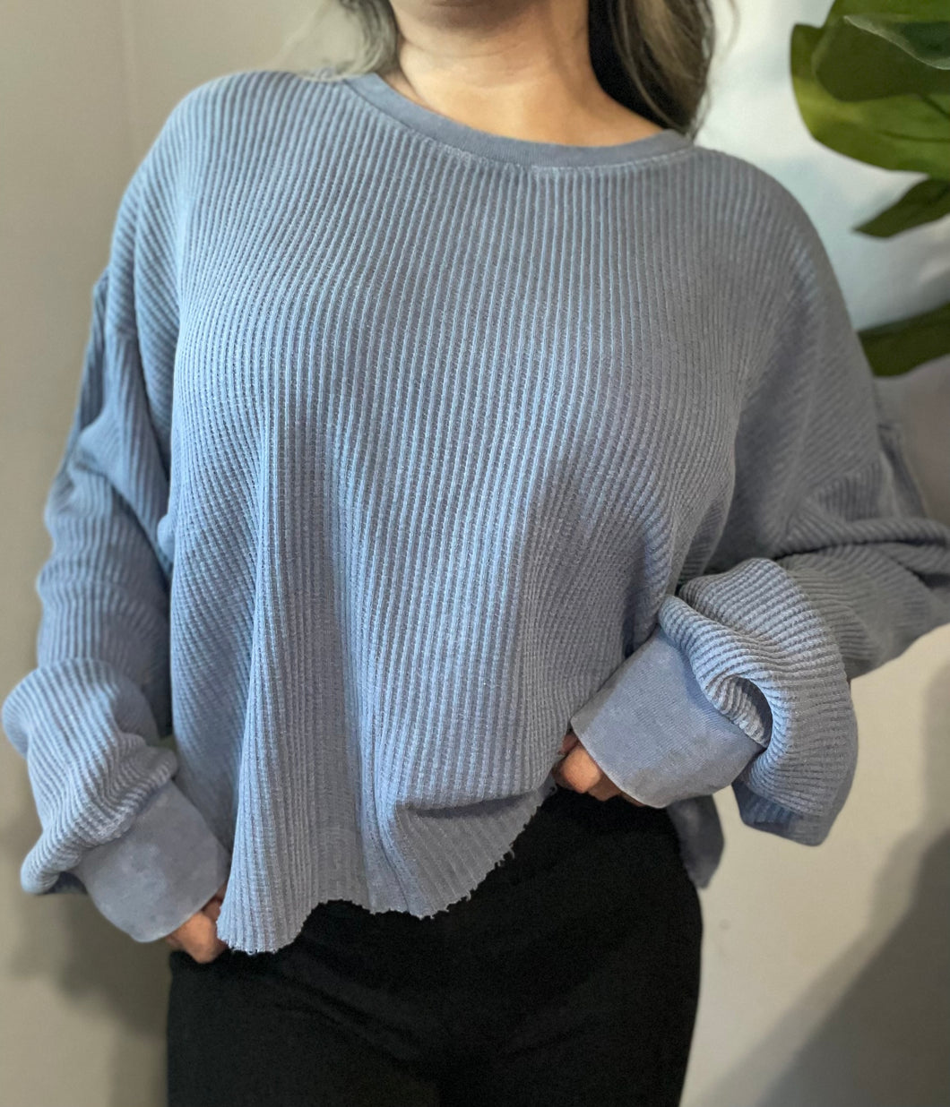 Waffle Knit Long Sleeve