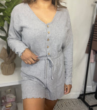 Load image into Gallery viewer, Loungin’ Gray Romper
