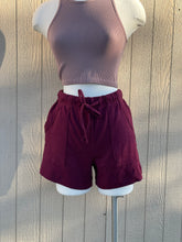 Load image into Gallery viewer, Lounge Shorts- Burgundy
