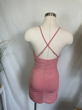 Load image into Gallery viewer, Pink Ruched Bodycon
